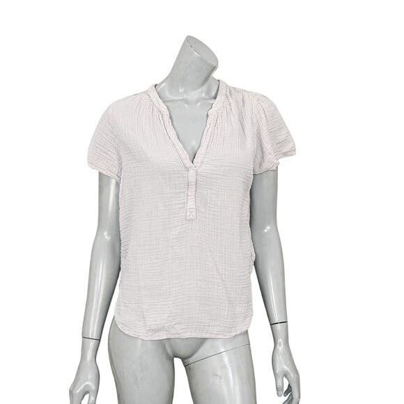 XiRENA Women's Kane Top Cotton Gauze pale pink size Medium - Picture 1 of 9